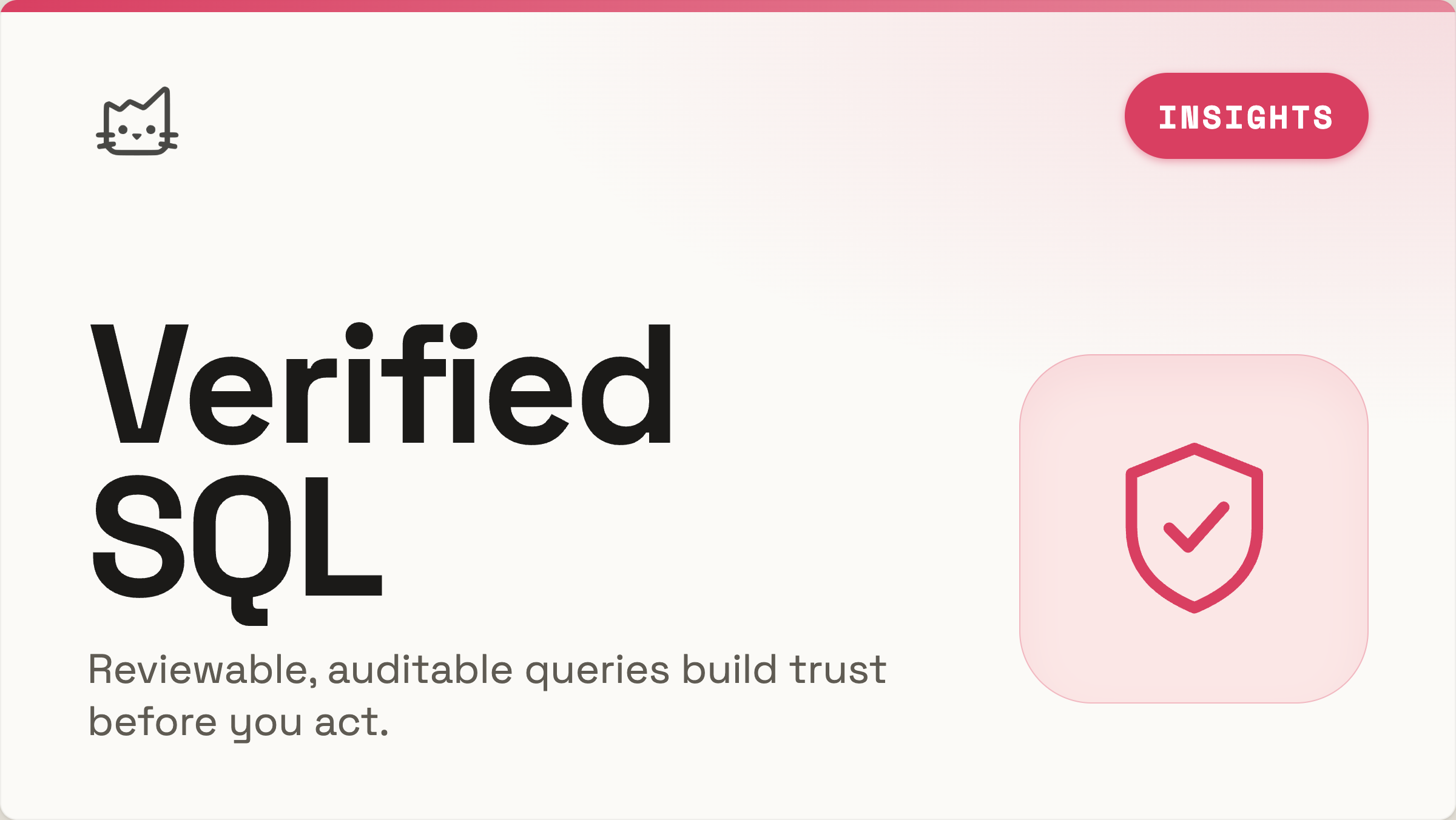 AI analytics verified SQL: how reviewable queries build decision trust