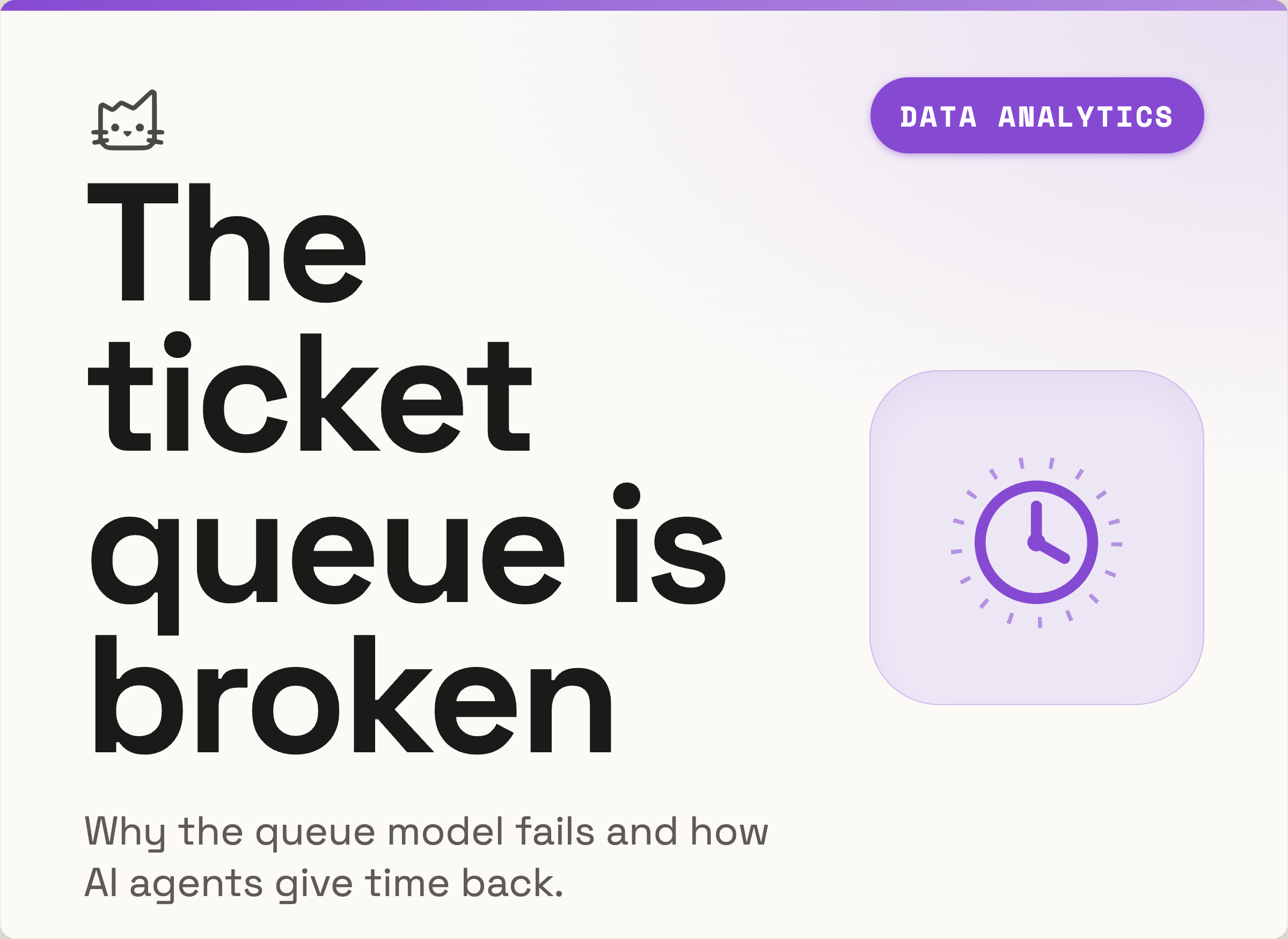 The analytics ticket queue is broken - how AI agents are giving data teams their time back