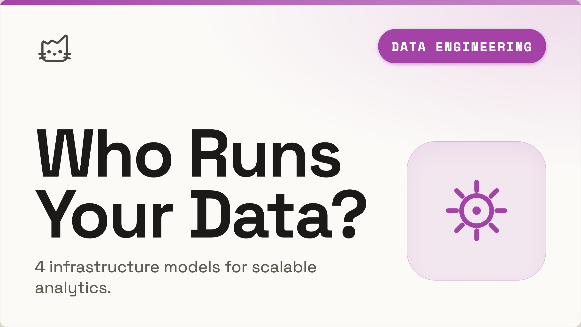 4 Data Infrastructure Models for Scalable Analytics