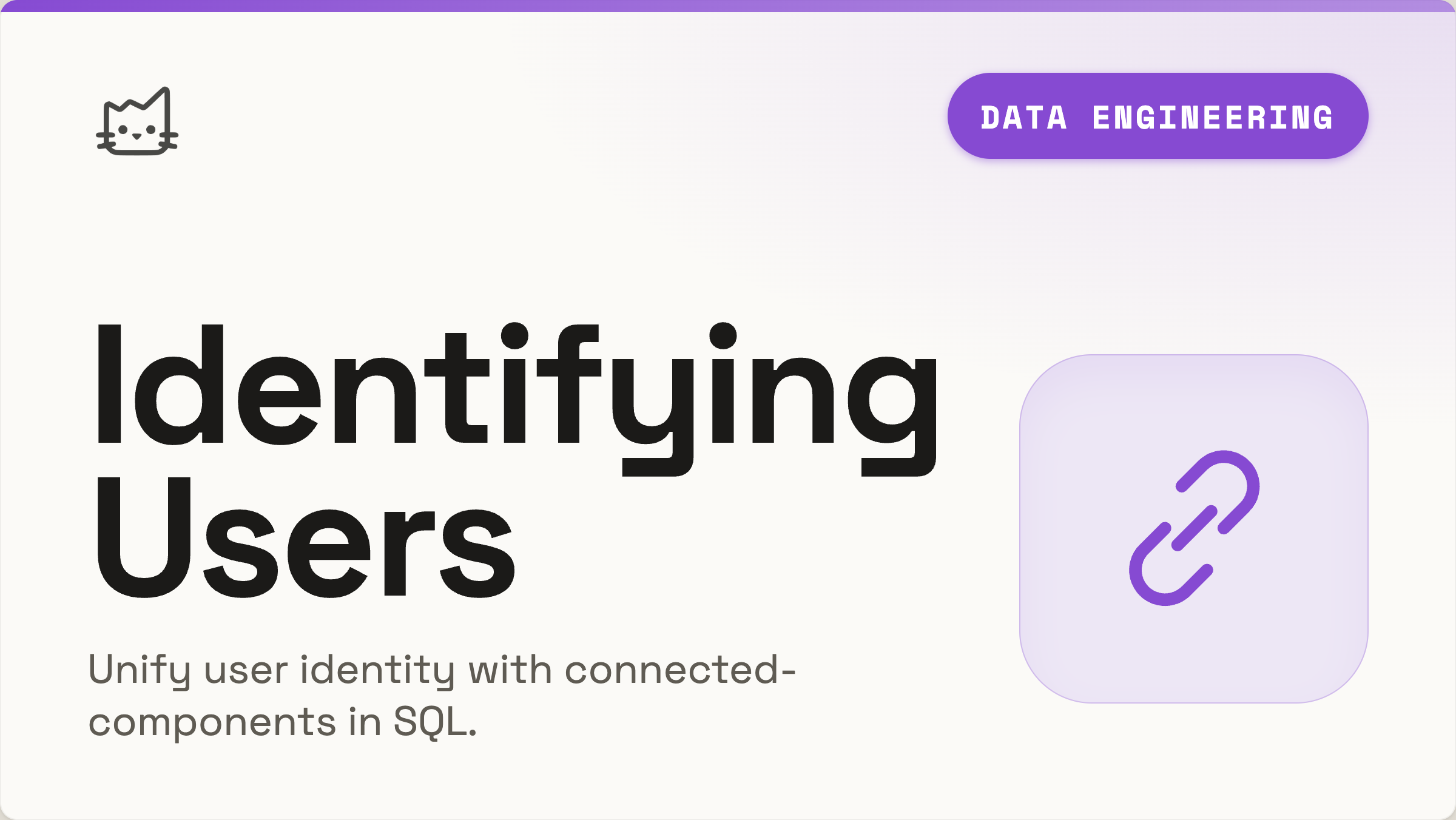 Identifying Users In The Data Warehouse