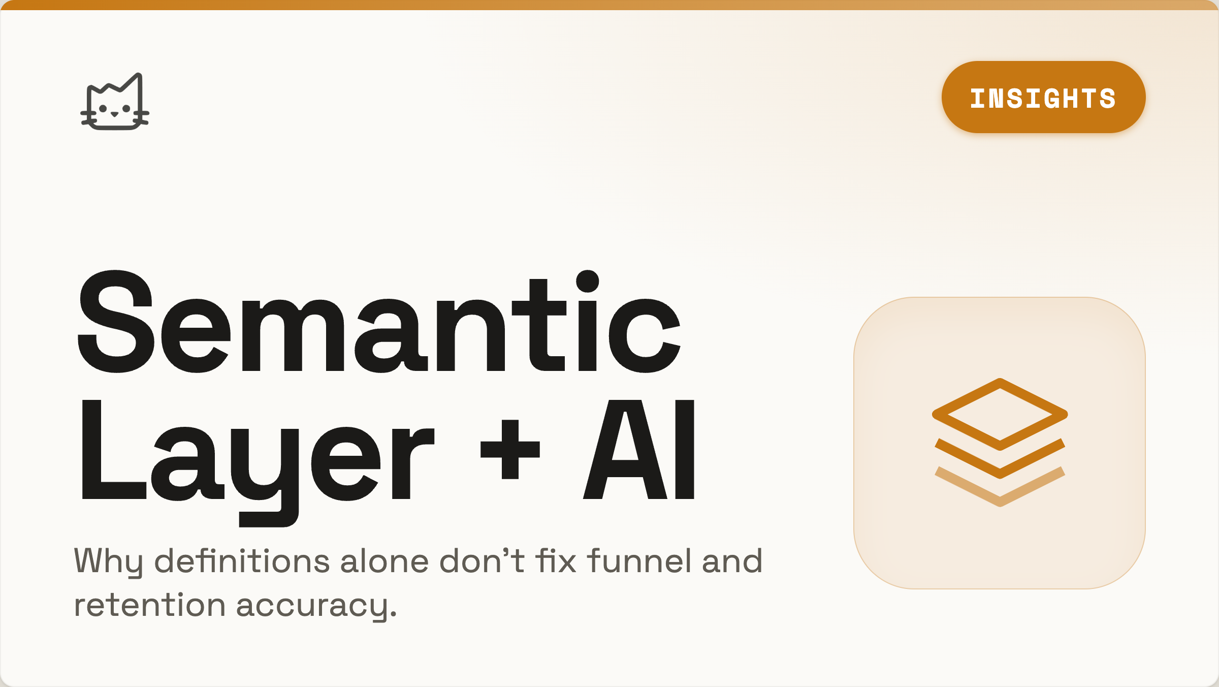 Why an Analytics Agent Needs a Semantic Layer