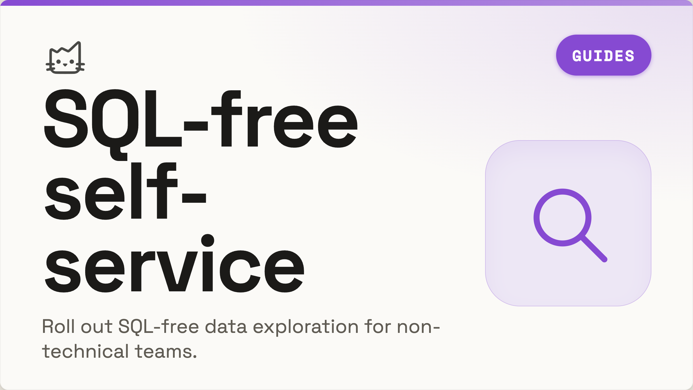 SQL-Free Self-Service Analytics Guide for Teams