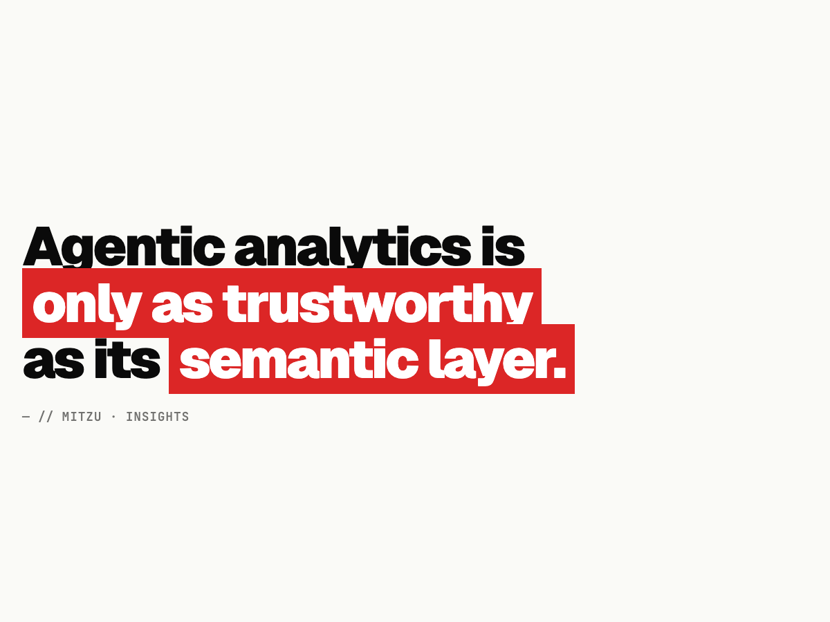 Agentic Analytics Semantic Layer: Prevent AI SQL Errors in Key Metrics