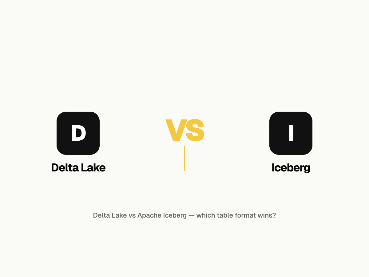 Delta Lake vs Apache Iceberg: Which Table Format Wins?