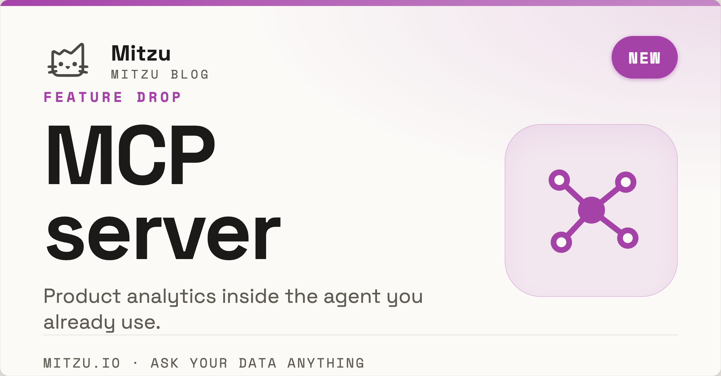 Mitzu's MCP Server: Product Analytics Inside the Agent You Already Use