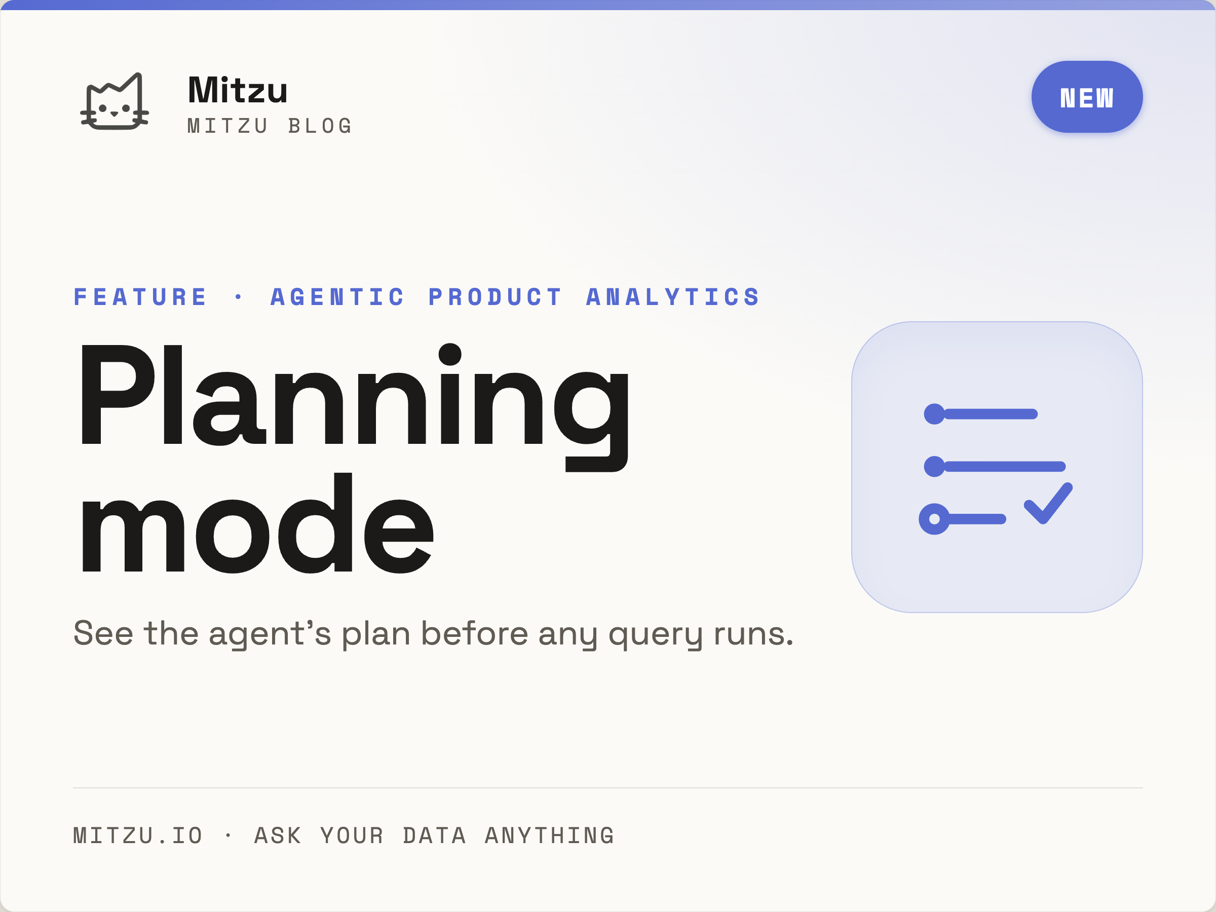 Planning Mode in Mitzu: Review the AI Analyst's Plan Before It Runs the Analysis